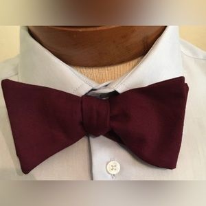 Sangria wine colored bow tie